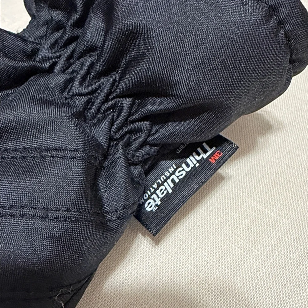 3M Thinsulate Kid Child S/M Black Insulated Snow Ski Gloves